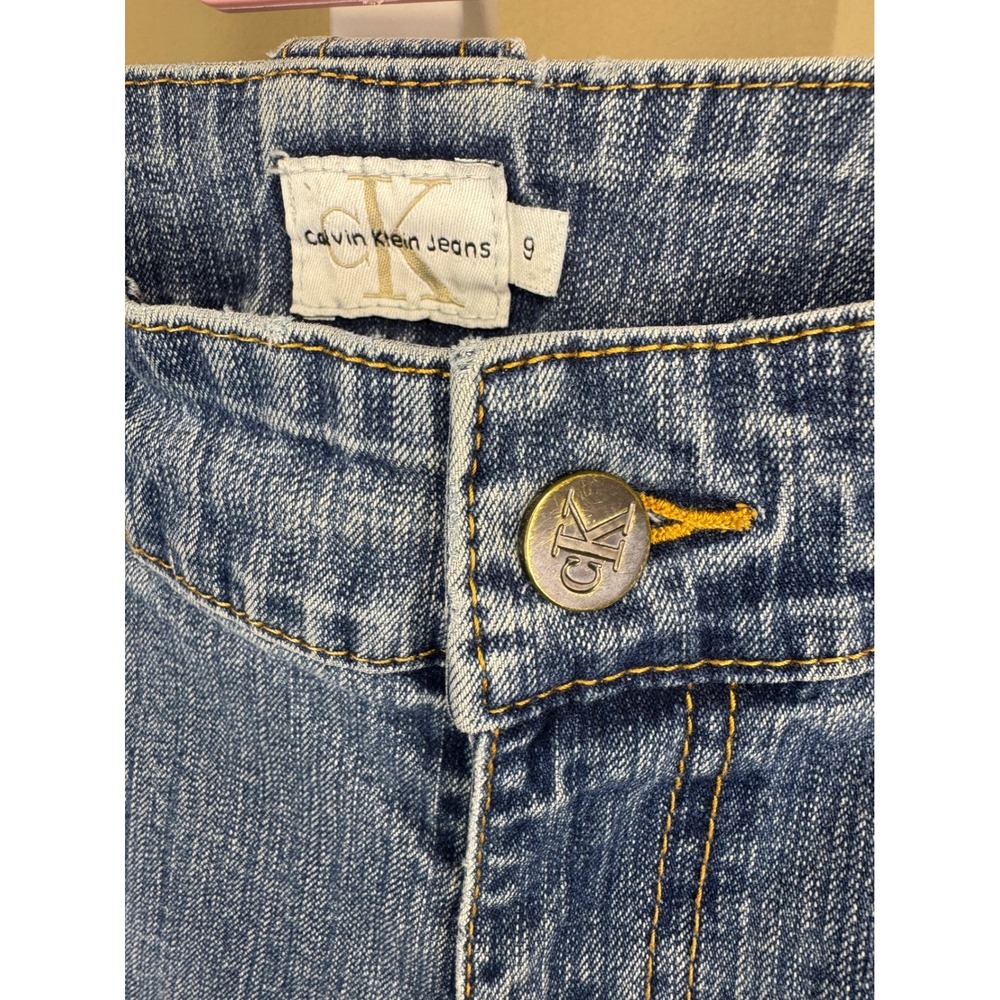 Vintage 90s Calvin Klein Jeans Women's Straight Leg Medium Wash Mid Rise 9 Y2K - Picture 6 of 10